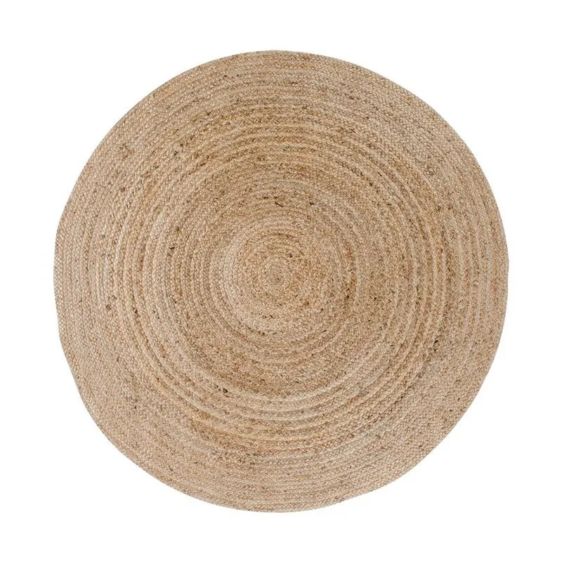 Tapis rond en jute naturel, 150 x 150 x 1 cm | Bombay
