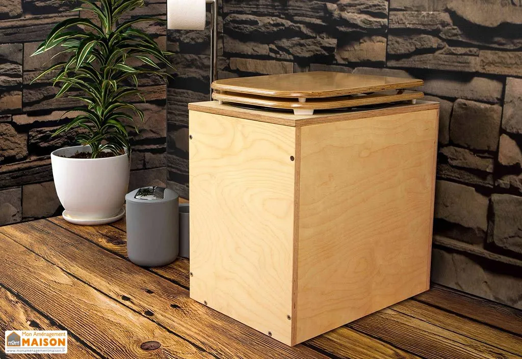 Toilettes sèches à séparation en bois - TROBOLO TeraBloem