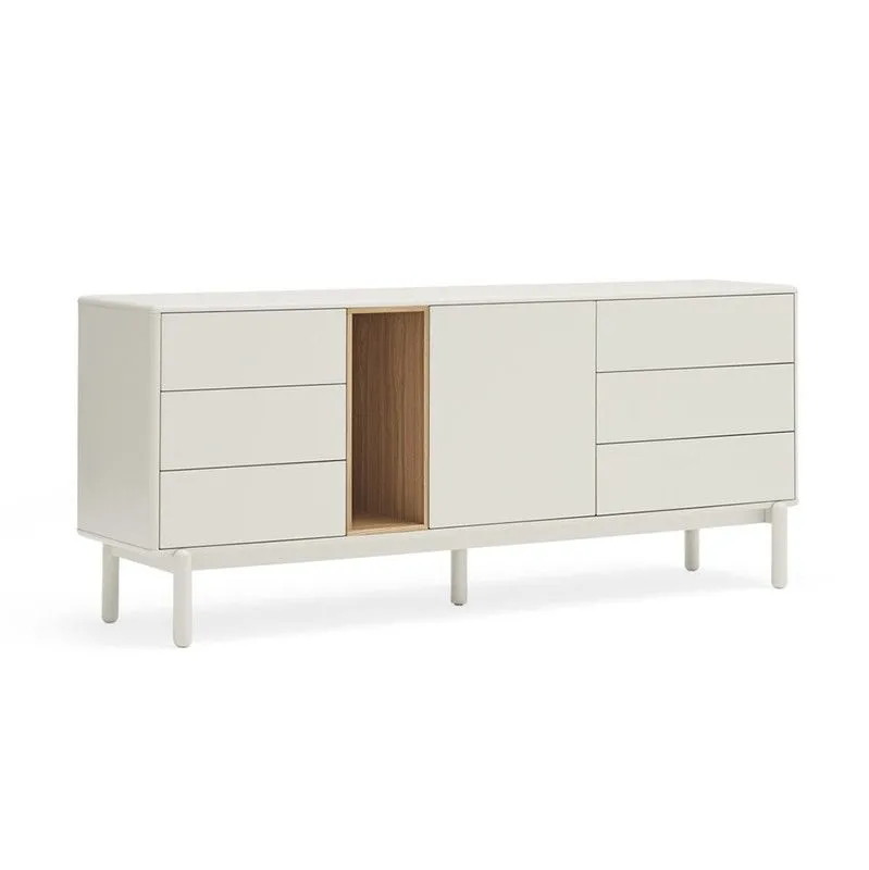 Buffet en bois crème, 180 x 40 x 76 cm | Corvo