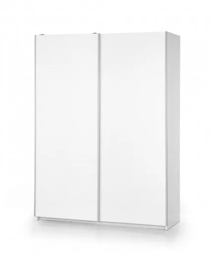 Armoire palette 2 portes coulissantes Lima S-1 Blanc, l153xA58xH210 cm
