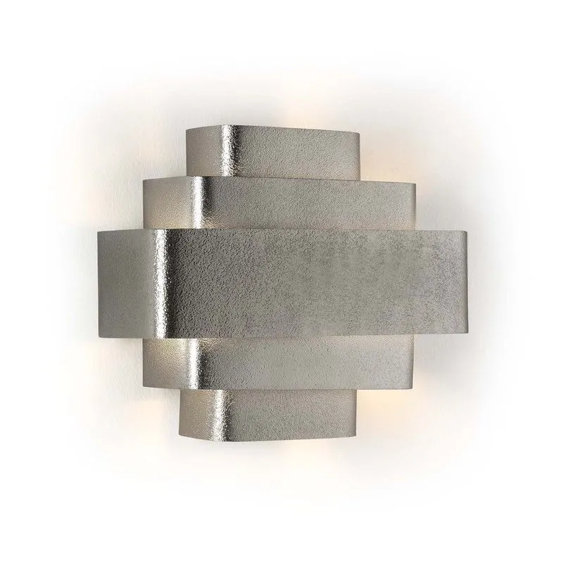 Applique en métal argenté, 38x16x29 cm