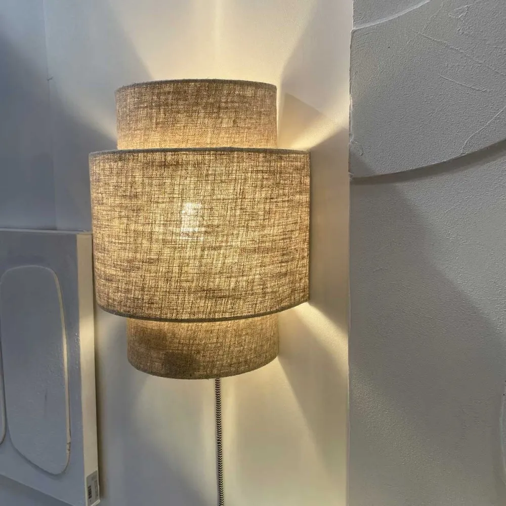 Applique luminaire en lin naturel - Opjet