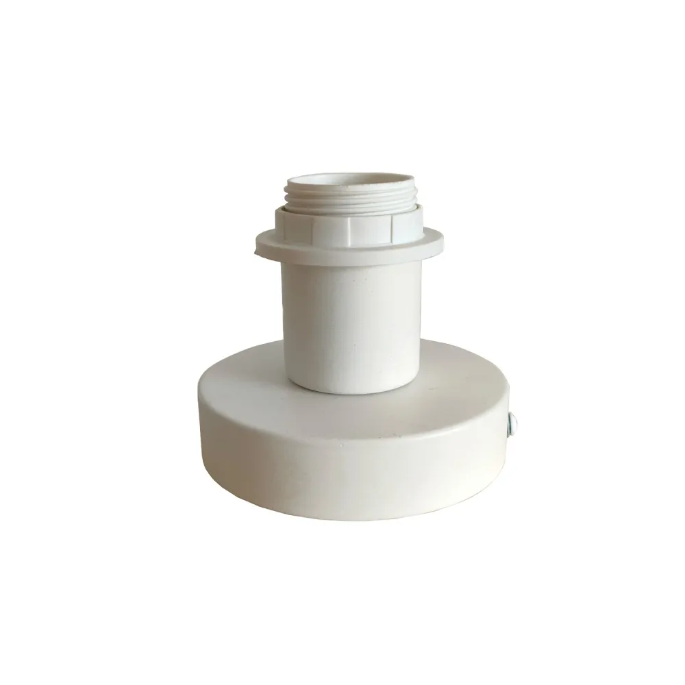 Applique murale en métal blanc mat