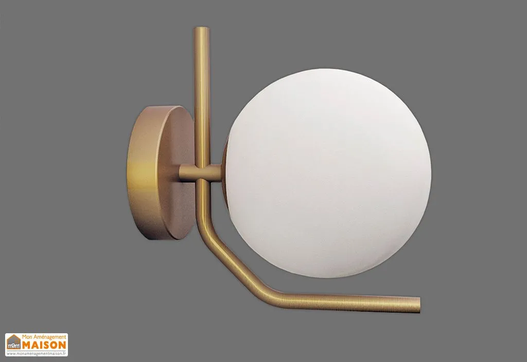 Applique Murale en Métal et Verre Maui Ø 15 cm