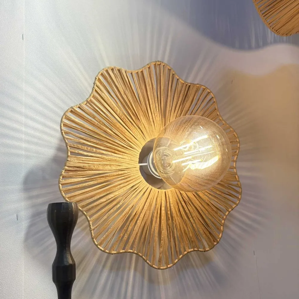 Applique murale ondulante en papier D40cm