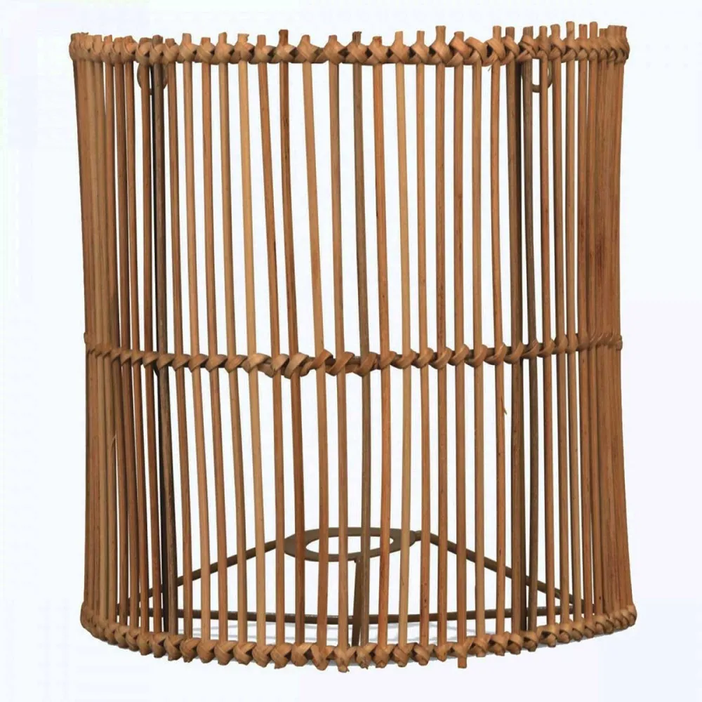 Applique murale en rotin naturel foncé modèle Cabane