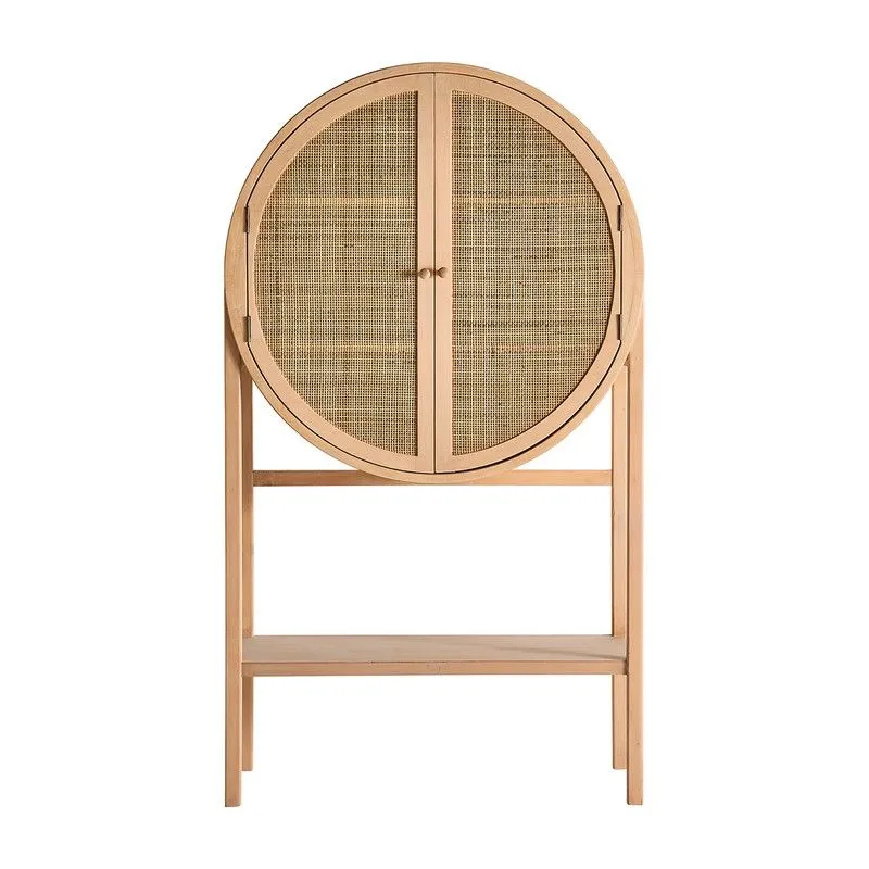 Armoire Bracke en bois de pin naturel, 91 x 40 x 160 cm