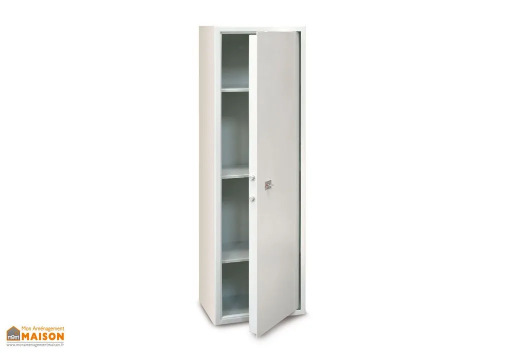 Armoire Blindée à Clé 3 Etagères Tenax (50x36x150)