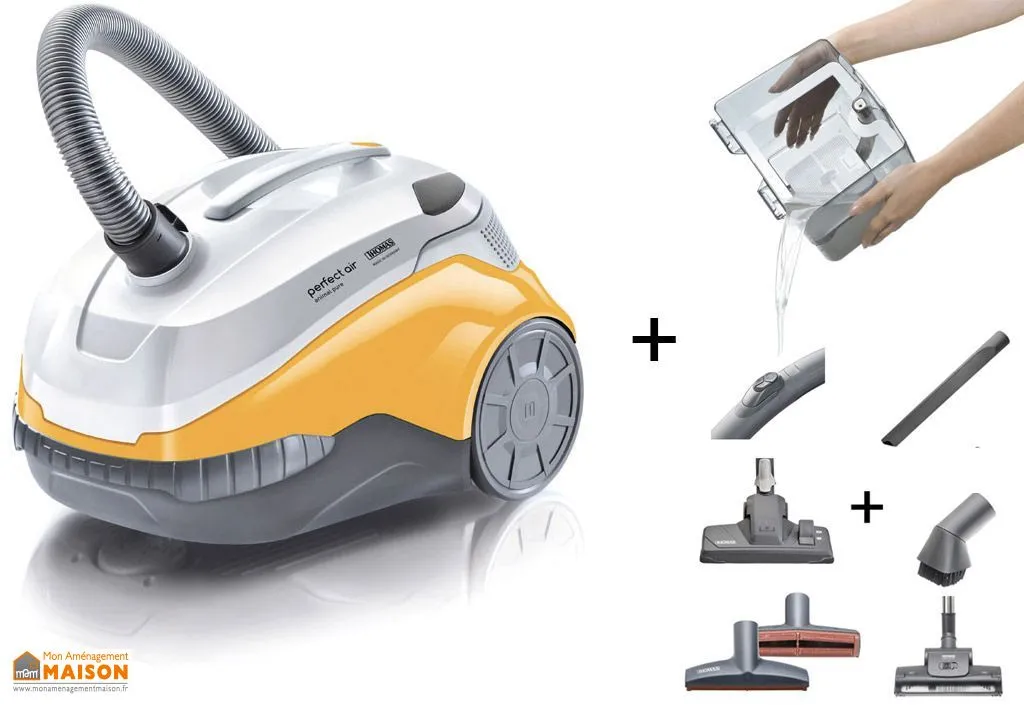 Aspirateur Sans Sac Filtration Eau Anti Poils et Odeurs - Animal Pure