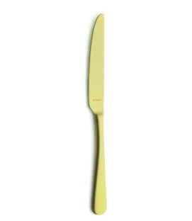 Couteau de table monobloc cranté or 23,5 cm Austin Pvd Or Amefa
