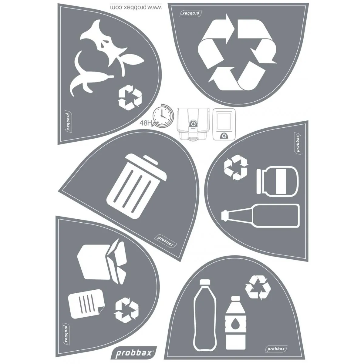 Autocollant tri sélectif pour SO1230 à 1290 et PB 10