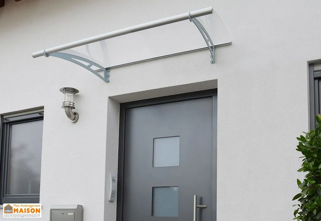 Auvent de porte en métal galvanisé Indra