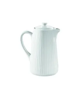 Cafetière blanc porcelaine culinaire 35 cl Plisse Pillivuyt