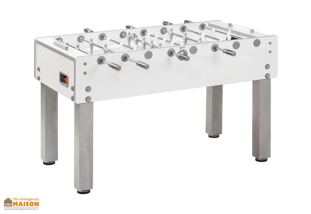 Babyfoot d’intérieur en bois Garlando G-500 pure white
