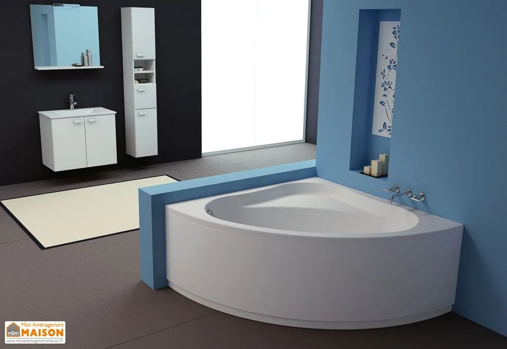 Baignoire d'Angle Acrylique Divante