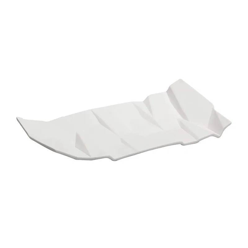 Plateau en porcelaine blanche, 29,4 x 19,7 x 4,3 cm | Matrice