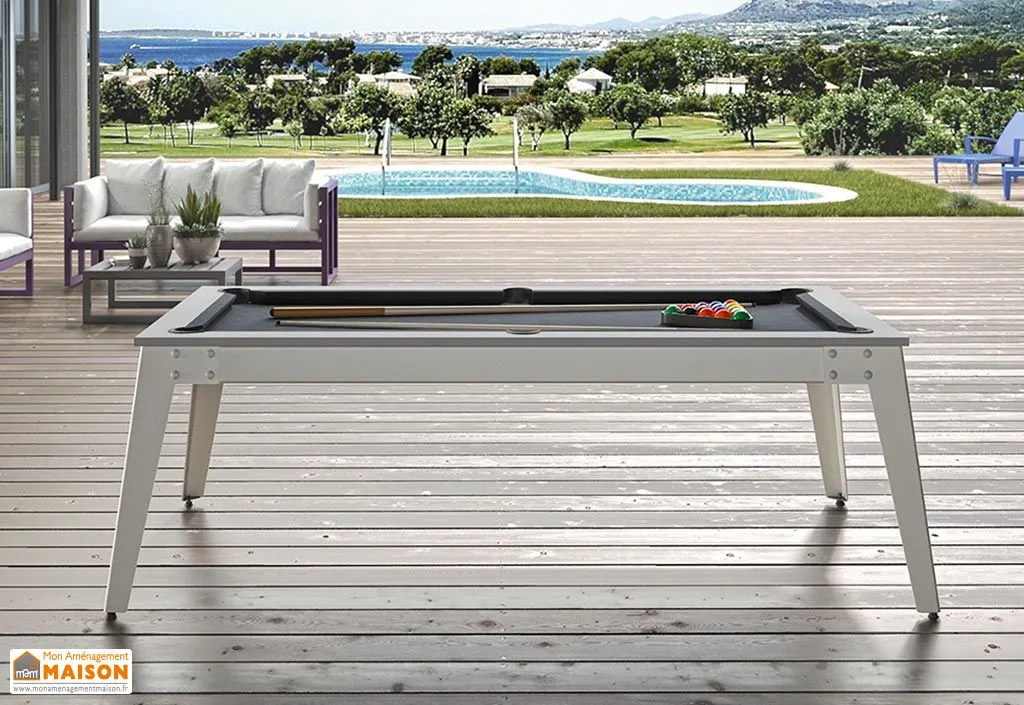 Billard Américain Extérieur René Pierre Convertible en Table Caraïbes
