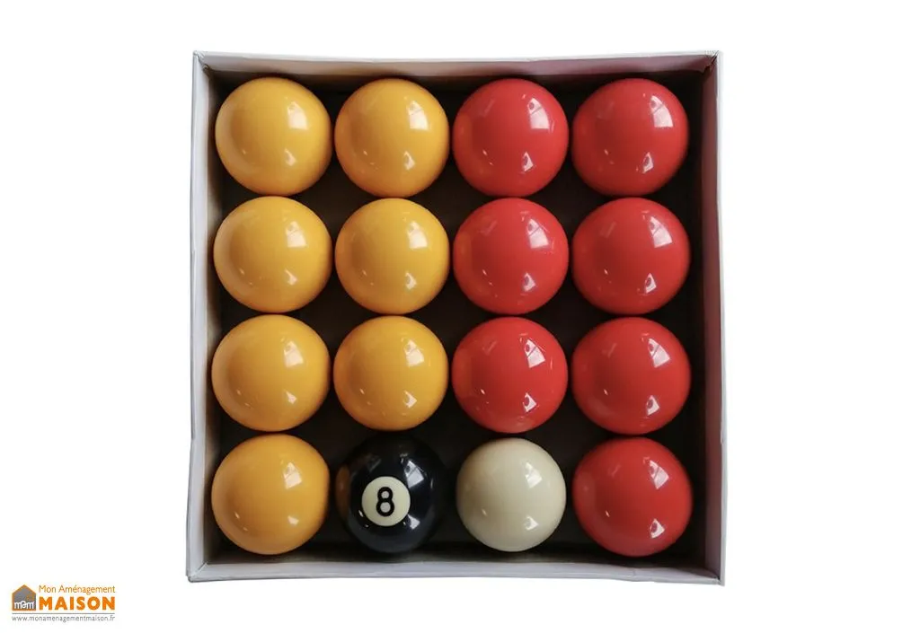 Billes de billard anglais Ventura Standard en résine phénolique Ø 50,8 mm