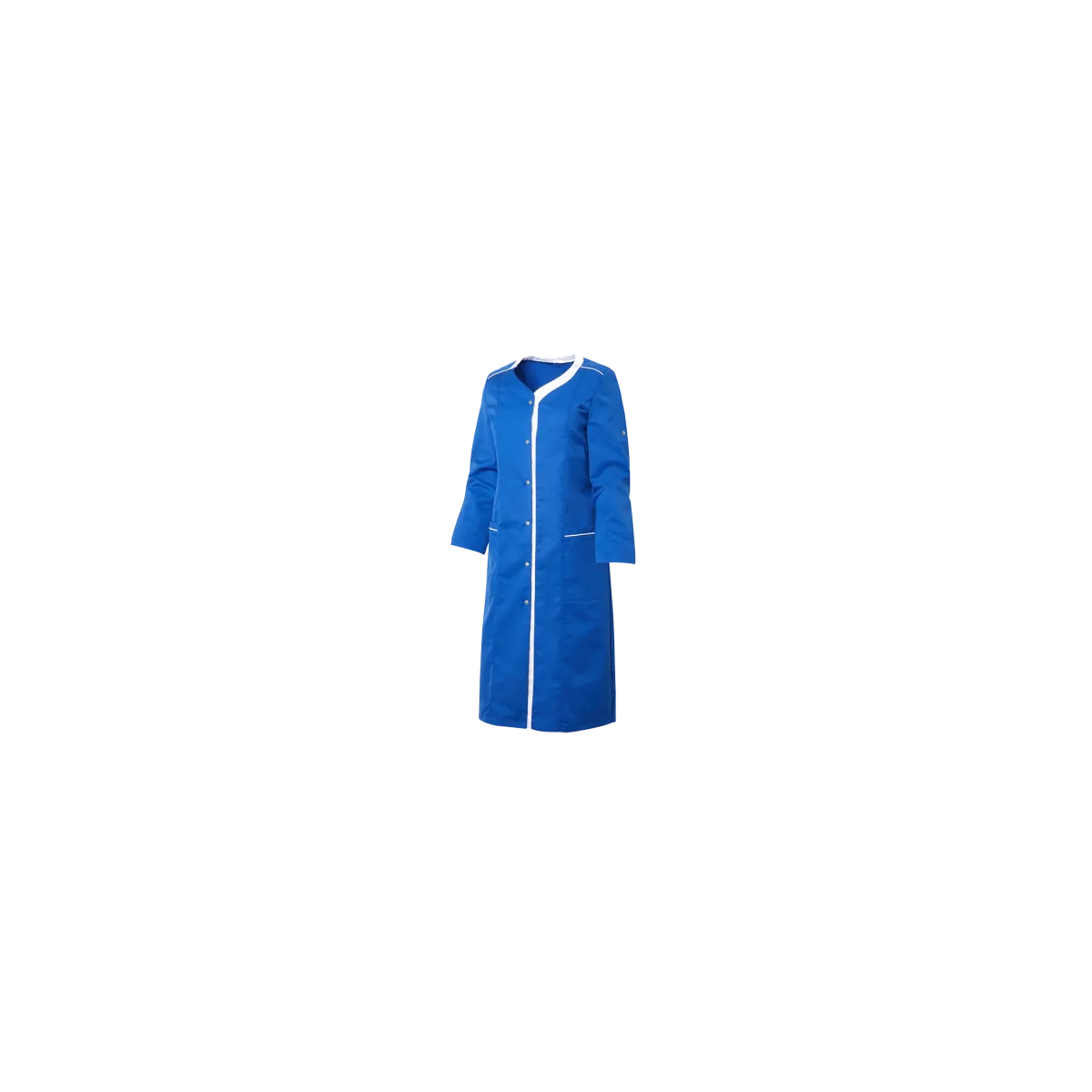 Blouse Femme LOUANE manches transformables BLEU ROY Blanc