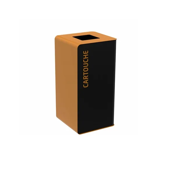 BORNE DE TRI SELECTIF Cubatri Cartouches 65 litres avec Bac Roulant