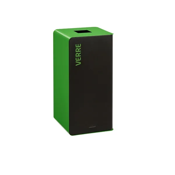 BORNE DE TRI SELECTIF Cubatri VERRE 65 litres avec Bac Roulant