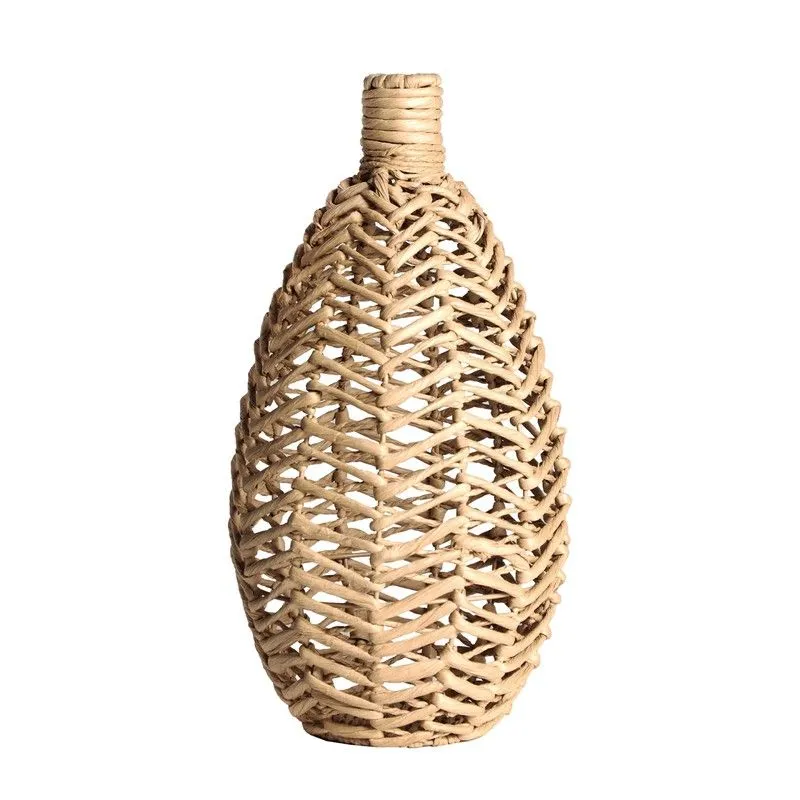 Bouteille décorative en rotin de couleur naturelle, Ø 21 x 42 cm | Lébork
