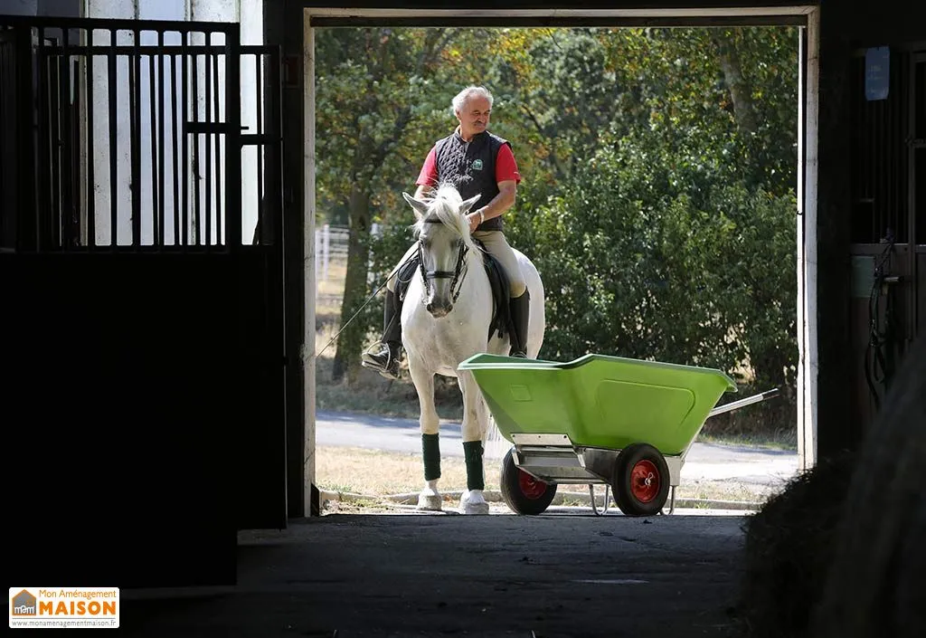 Brouette 2 Roues Gonflées Charges Lourdes (250 L à 500 L)