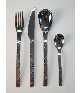 Couteau à dessert monobloc cranté 20,3 cm Pixelle 3d Couzon