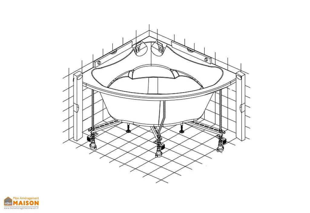 Cadre Soutien Baignoire Kolpa San CD 140