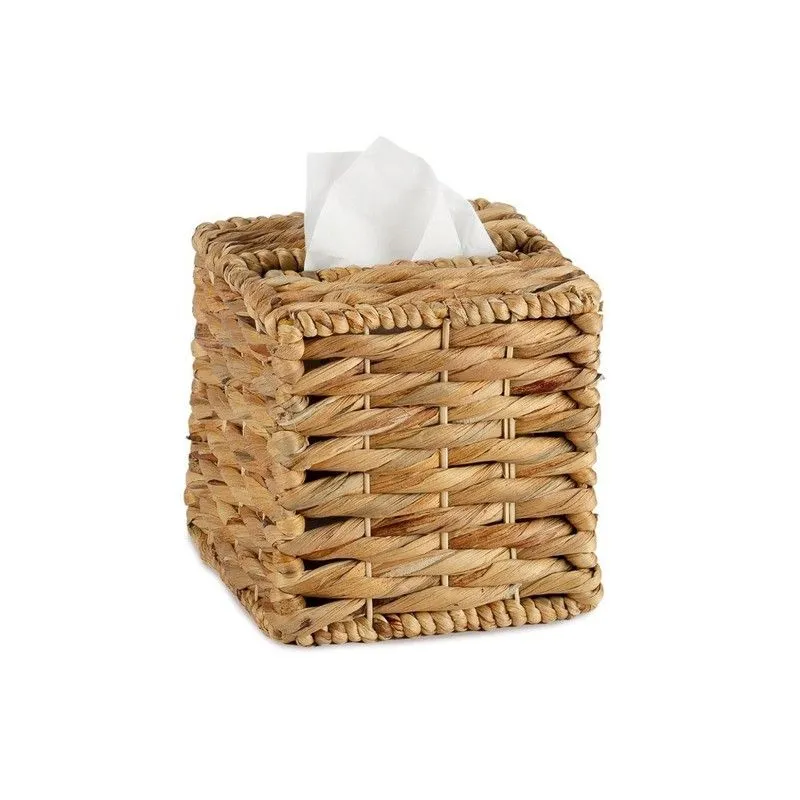 Boîte à Mouchoirs en Jacinthe d'Eau Naturel, 16 x 16 x 14,5 cm | Essence