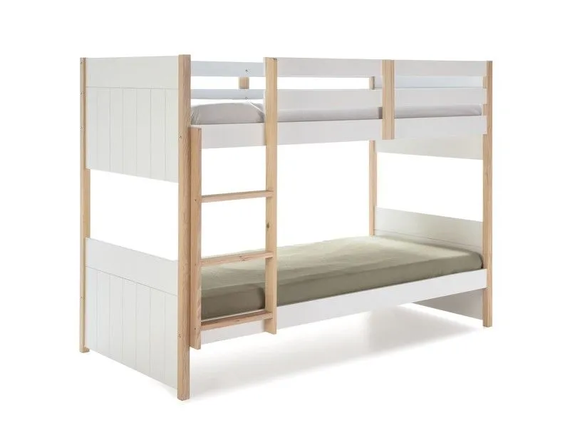 cama-litera-de-090-de-madera-blanca-con-somier-200-x-1045-x-155-cm-800x800_SjHHJwr-1 0.90 lit superposé en bois blanc avec sommier à lattes, 200 x 104,5 x 155 cm