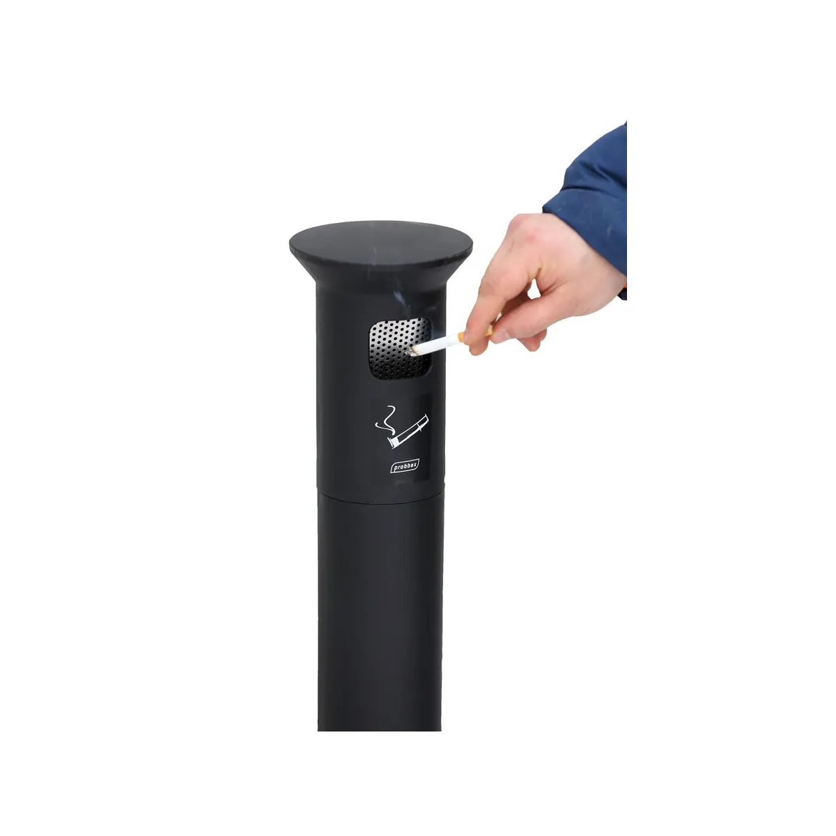 Cendrier plastique sur pied