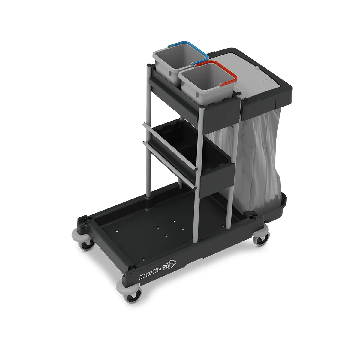 Chariot de menage compact 3 zones Numatic SCG1415 REFLO