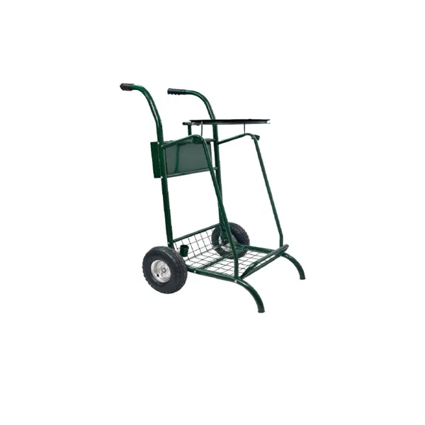 Chariot voirie poubelle 110 Litres Rossignol sans couvercle Roues pneumatiques