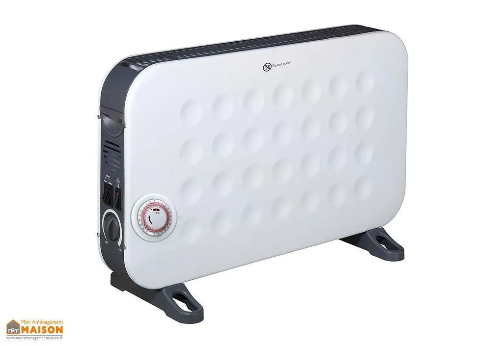 Radiateur Convecteur Electrique Mobile 2000 W Amac + Thermostat