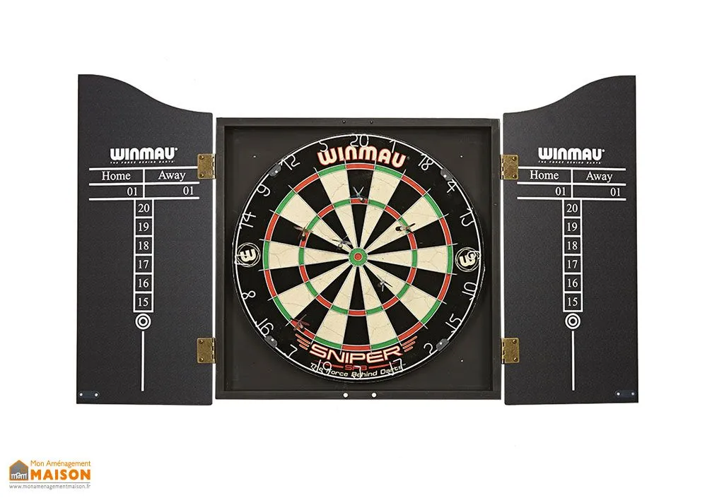 Cible de fléchettes professionnelle en fibres de sisal