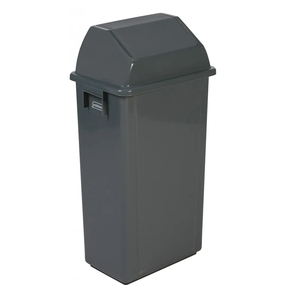 Collecteur recyclage 80L GRIS + Couvercle + Support