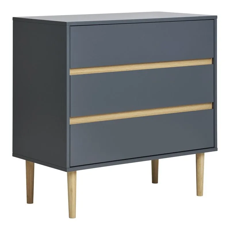 Commode en bois de pin bleu gris, 80 x 40 x 80 cm | Bisley