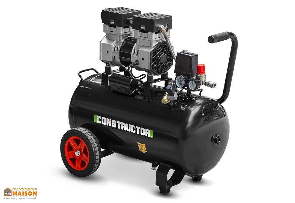Compresseur électrique silencieux 750 W – 50 L