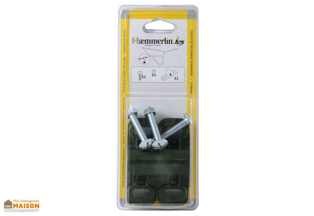 Paire de Coussinets Polyamide Ø 21mm pour Brouette