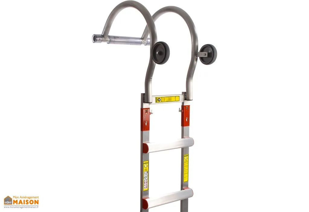 Crochet de Faîtage en Aluminium pour Echelle de Toit Alu 38cm