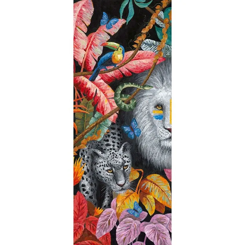 Peinture à l'huile d'animaux II, 100x4.8x250 cm | Les animaux