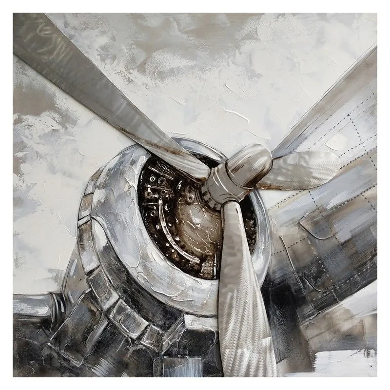 Cadre d'hélice d'avion (100 x 100 cm) | Série d'objets