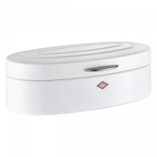 Boîte à pain, en métal, Elly Blanc, l41,5xH26xH14 cm