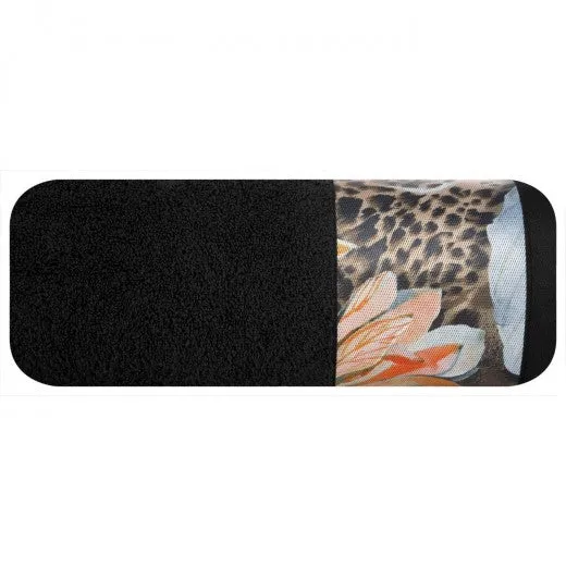 Drap de bain coton Alia Eva Boule Noire-50 x 90 cm