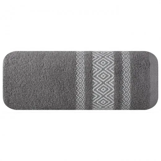 Drap de bain Moby Graphite en coton, 50 x 90 cm