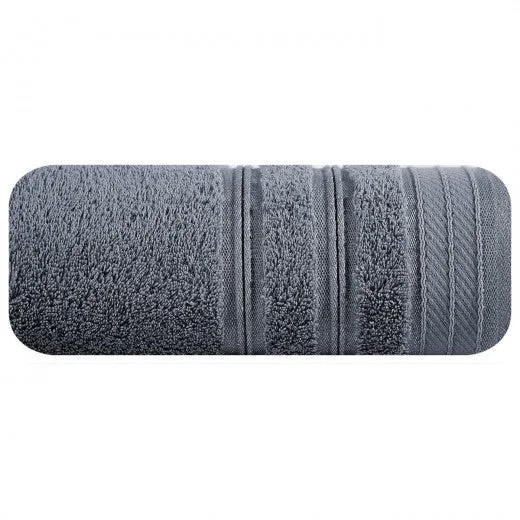 Drap de bain en coton Wiki gris, 50 x 90 cm