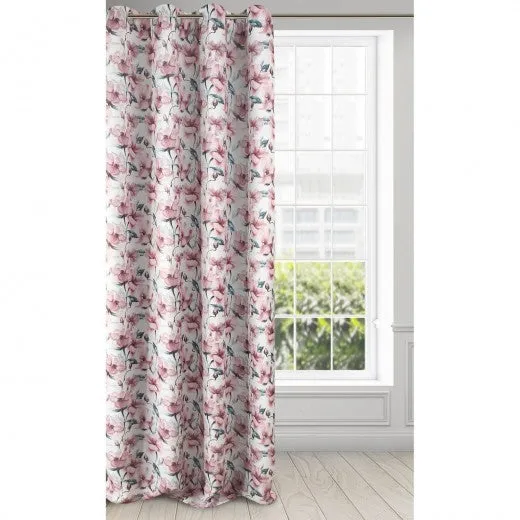 Draperie Blackout Willow Blanc / Rose, 135 x 250 cm, 1 pièce