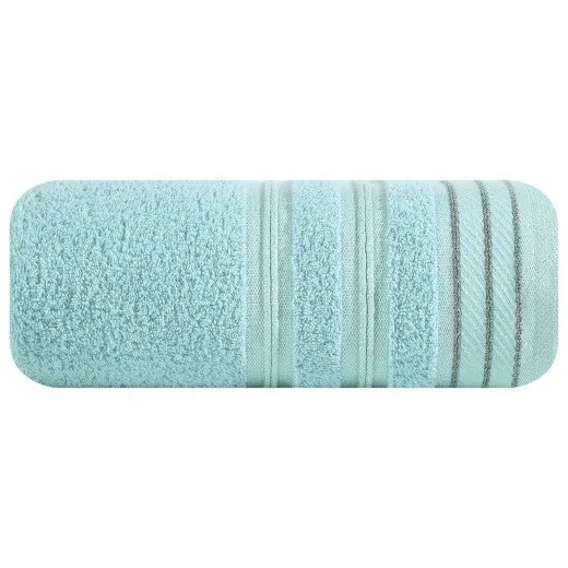 Drap de bain en coton Wiki vert menthe, 50 x 90 cm