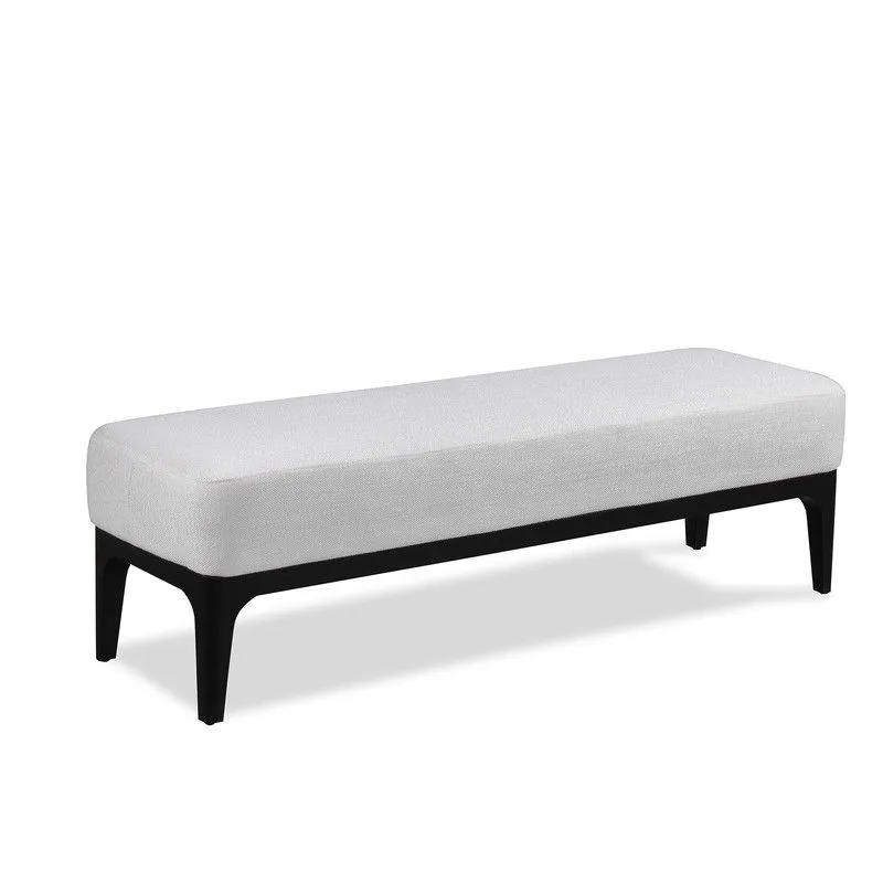DELFT | Repose pied de lit capitonné Pearl 153 x 46 x 46 cm